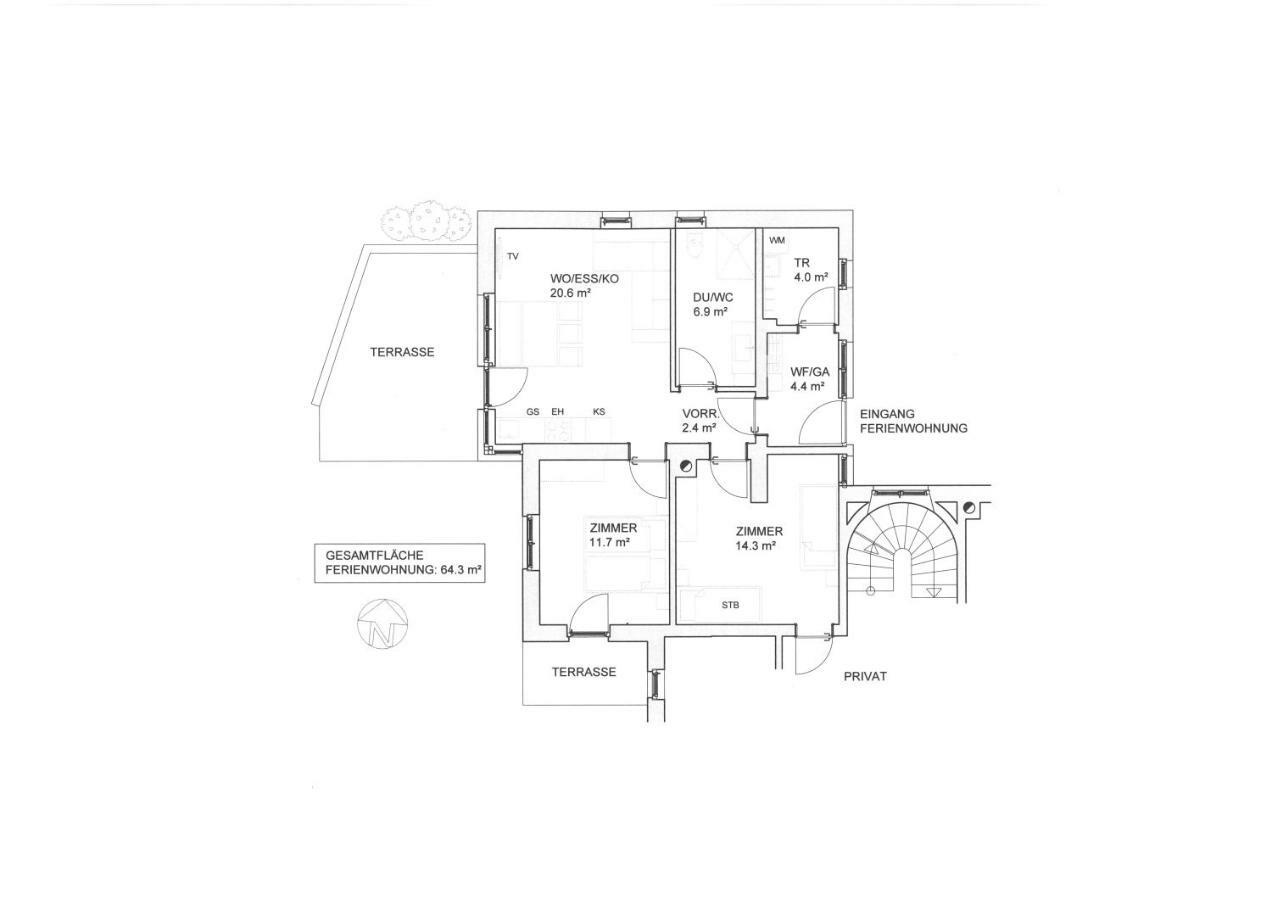 Ferienwohnung Daerflihof Bartholomäberg Exteriör bild